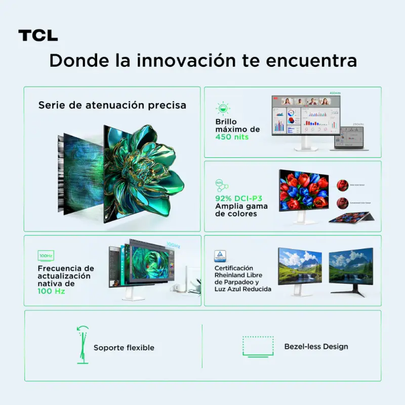 MONITOR TCL MINILED FULL HD Y 100HZ 24G5